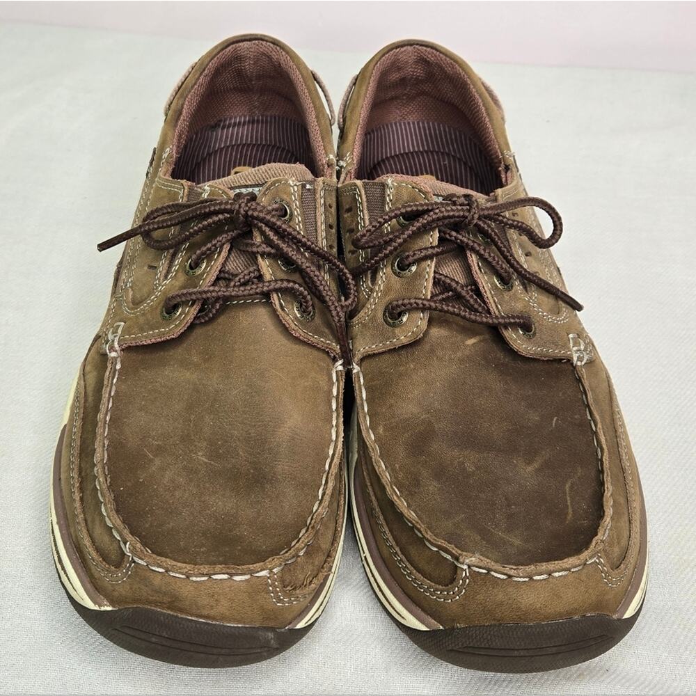 Skechers Relaxed Fit Memory Foam Men's Brown Casual Shoes USA Size 10 - Picture 3 of 11